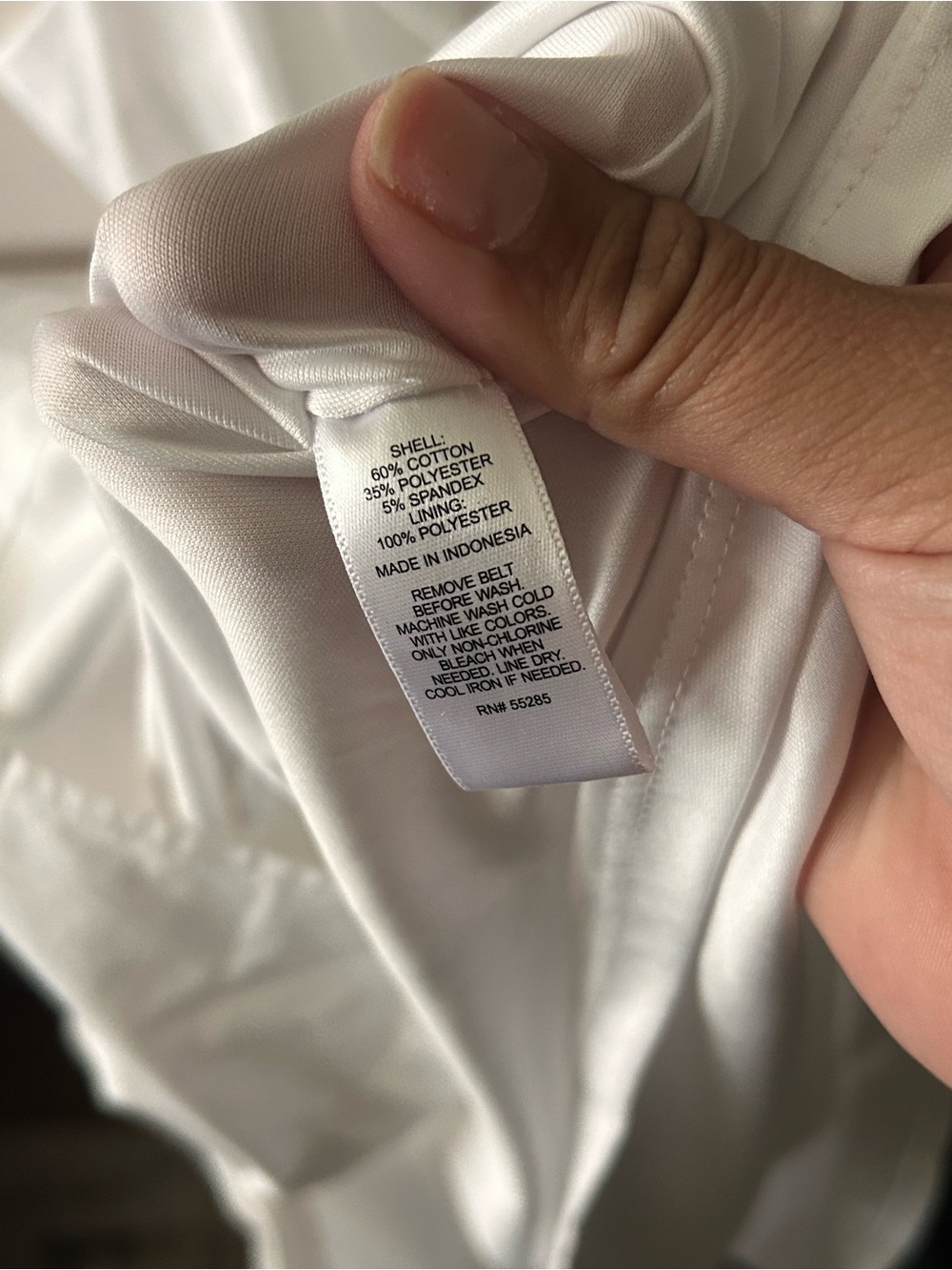 Express White women’s mini tired dress with waist tie - Picture 7 of 7
